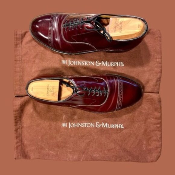 Johnston & Murphy Men’s Aristocrat  Cap Toe Color Burgundy size 9 main image 8